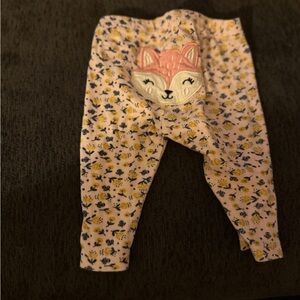 Carter's Pink Fox Print Leggings